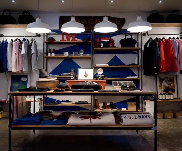 Ropa en una tienda